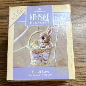 Hallmark Full Of Love Hand Crafted Painted & Dated 1991